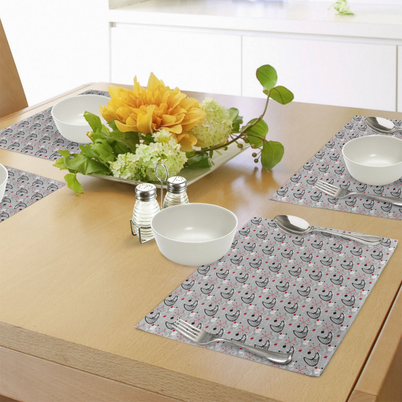 Atomic 50s Design Place Mats