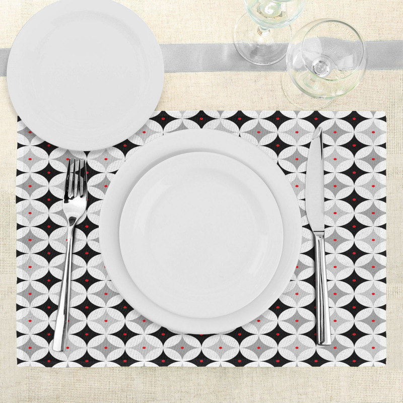 Retro Style Atomic Place Mats