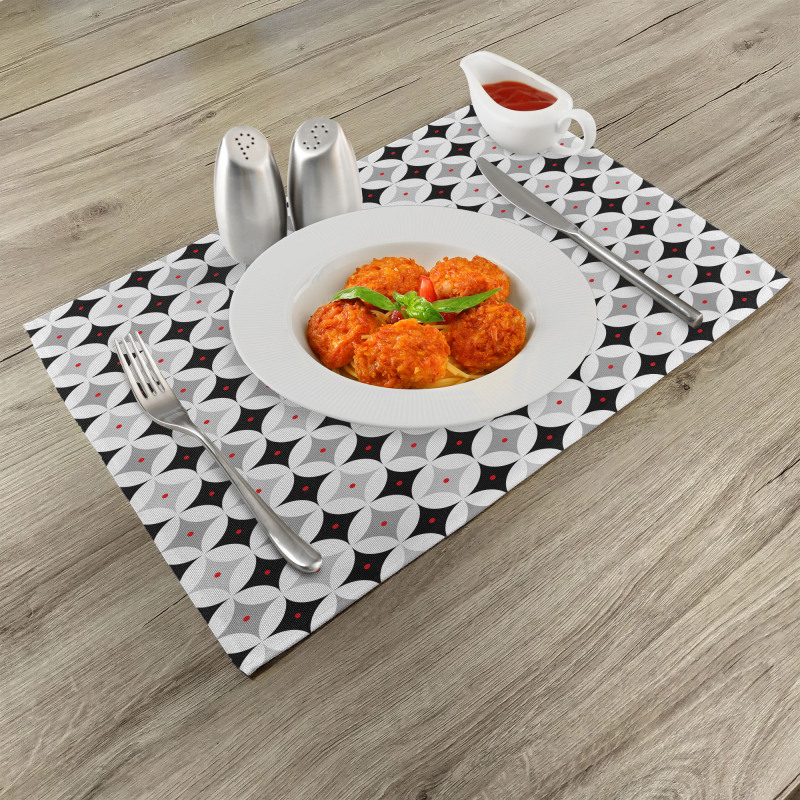 Retro Style Atomic Place Mats