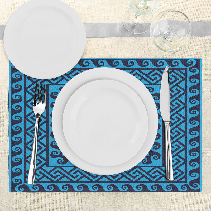 Swirl Waves Hellenic Place Mats