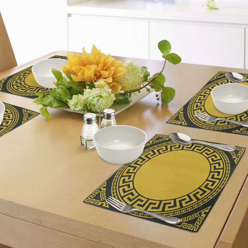 Sun Inspired Circle Place Mats