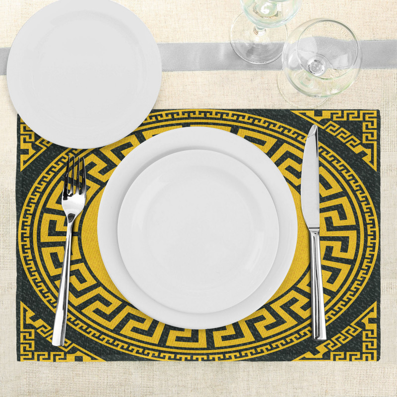 Sun Inspired Circle Place Mats