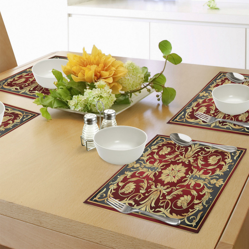 Spiral Foliage Place Mats