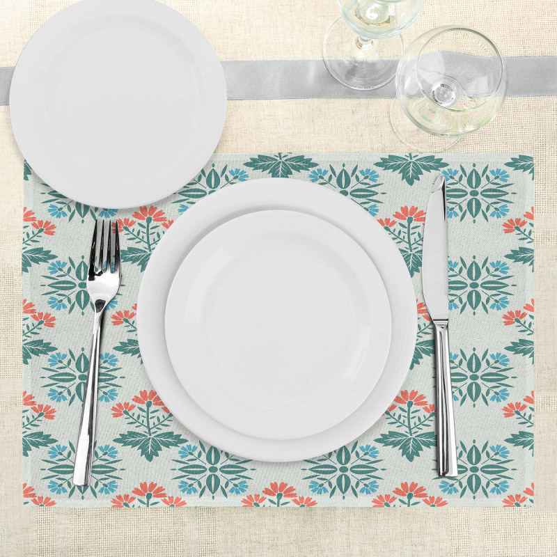 Abstract Spring Motifs Place Mats