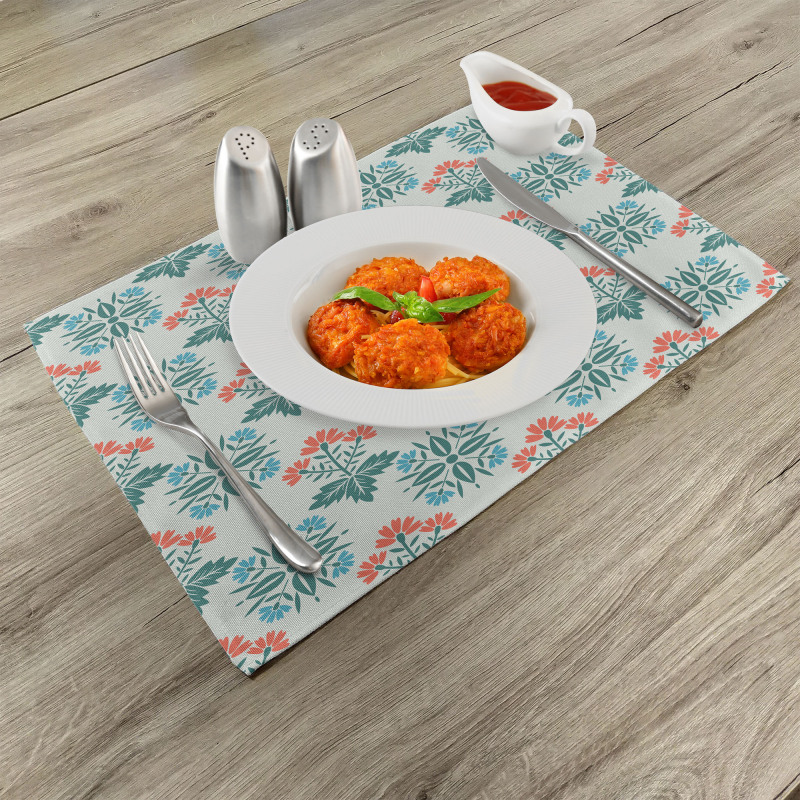 Abstract Spring Motifs Place Mats