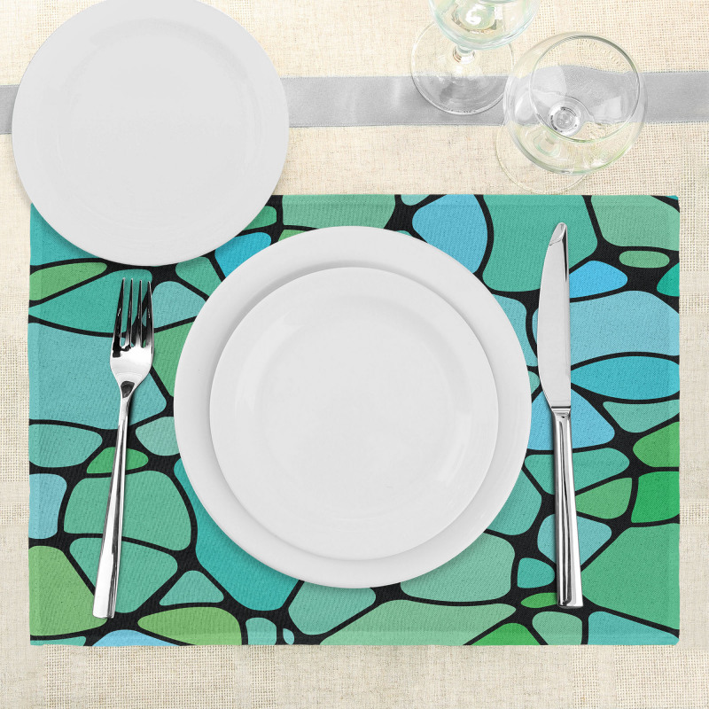 Mosaic Abstract Composition Place Mats