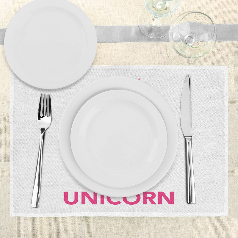 Be a Unicorn Text Place Mats