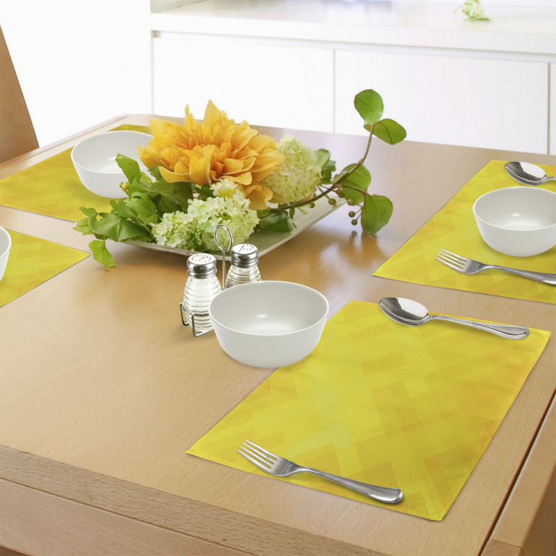 Modern Diamond Pattern Place Mats