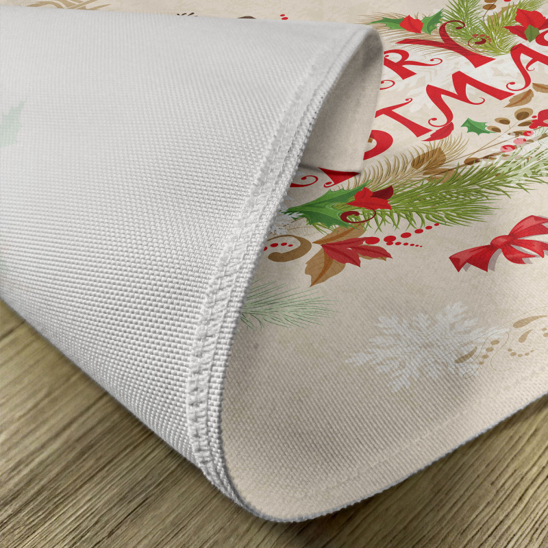 Floral Merry Xmas Place Mats