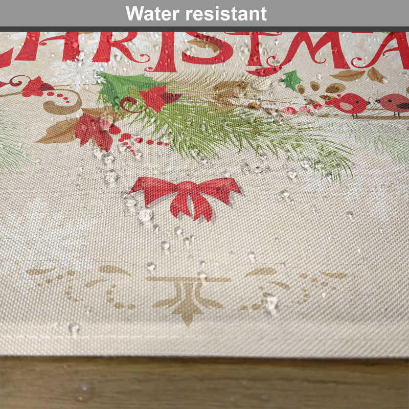 Floral Merry Xmas Place Mats