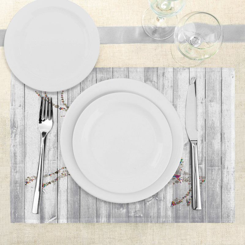 Xmas Animal Rustic Place Mats