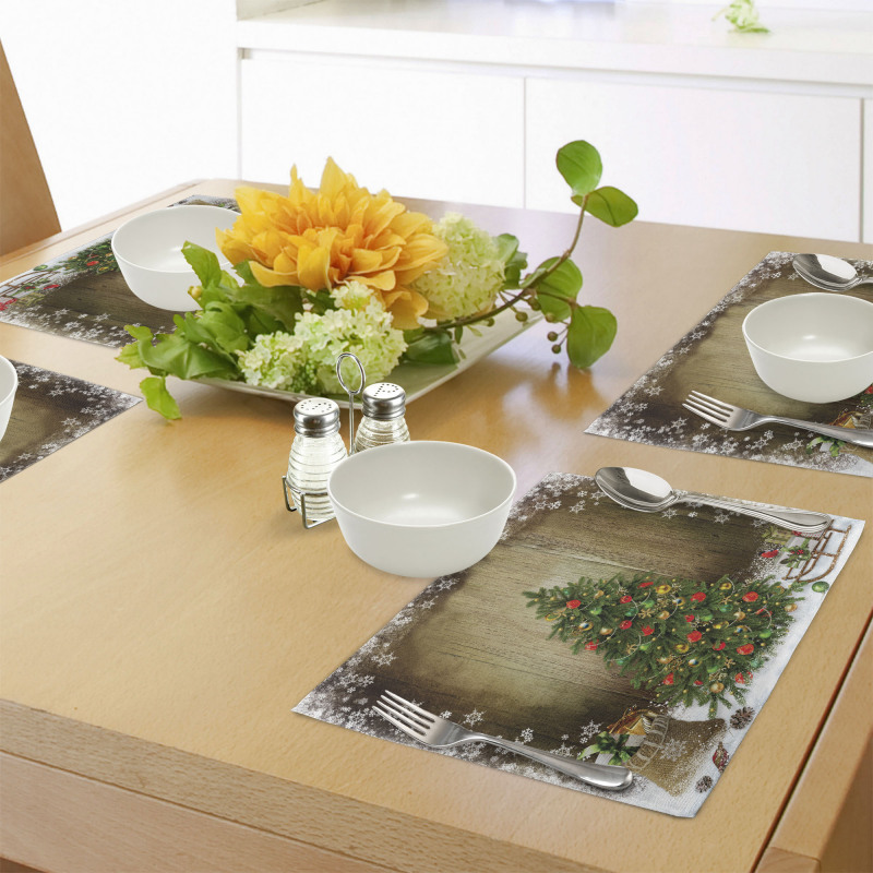 Pine Tree Presents Place Mats