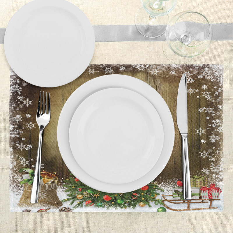 Pine Tree Presents Place Mats