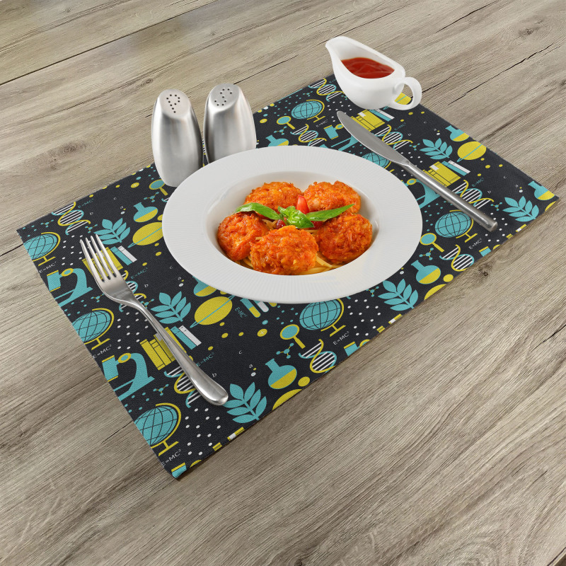 Science Class Pattern Place Mats