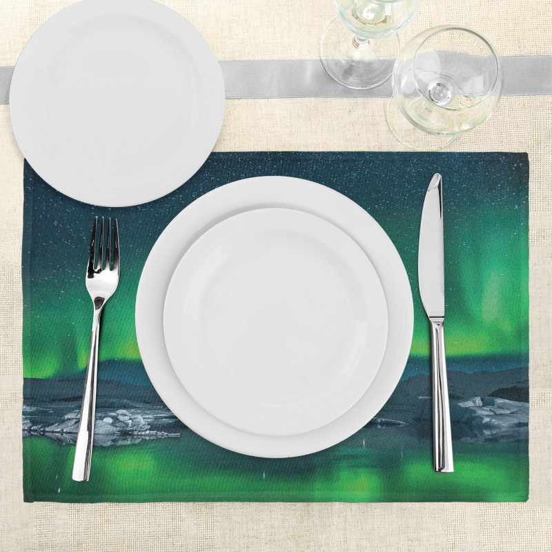 Snowy Hills of Arctic Place Mats