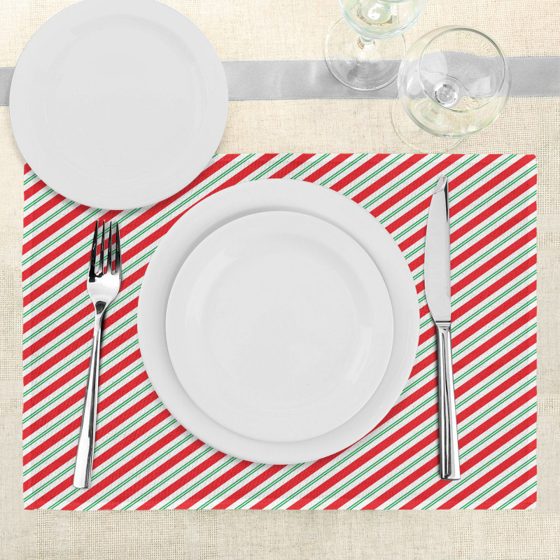 Bicolor Stripes Place Mats