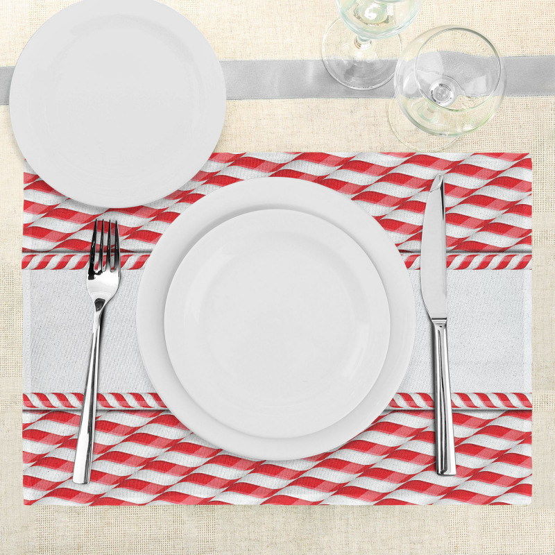 Abstract Xmas Border Place Mats