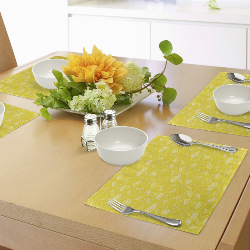 Lemon Design Place Mats