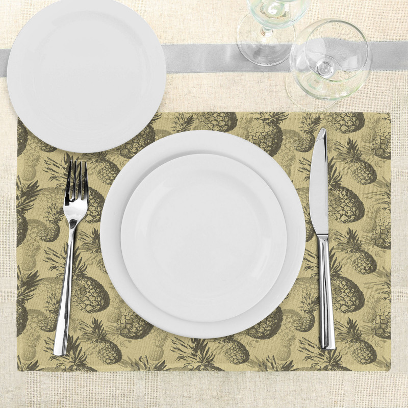 Tropic Grunge Pattern Place Mats