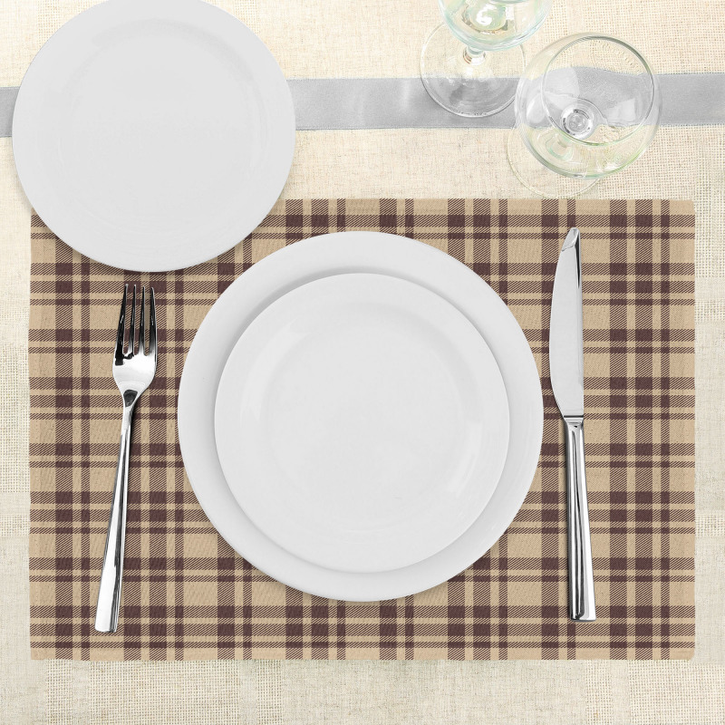 Old Fashioned Tartan Place Mats