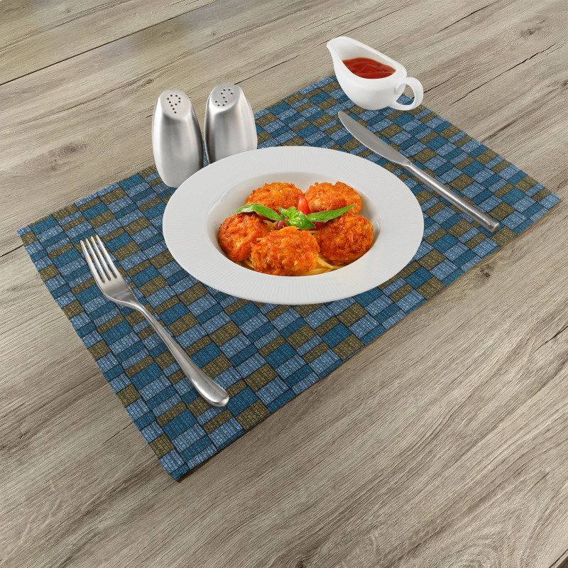 Abstract Oriental Motif Place Mats