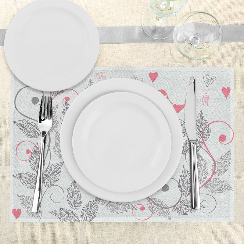 Retro Love Birds Place Mats