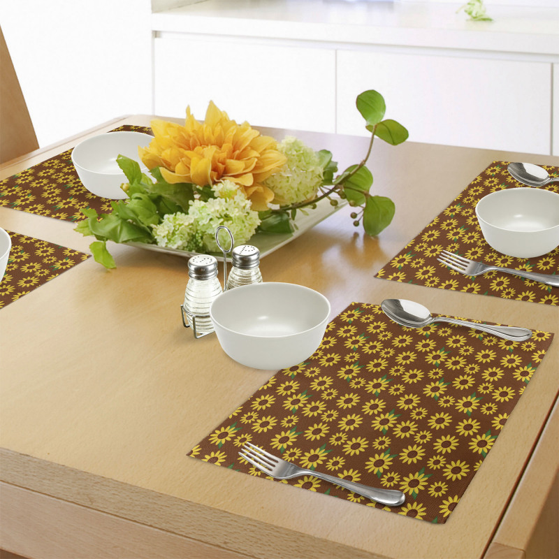 Cartoon Blossoms Place Mats