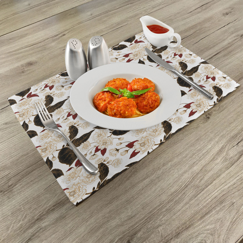 Chinese Plum Pattern Place Mats