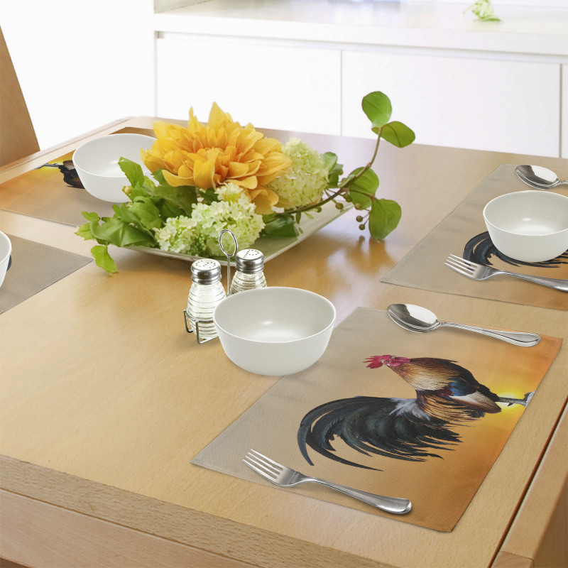 Farm Animal Sunrise Place Mats