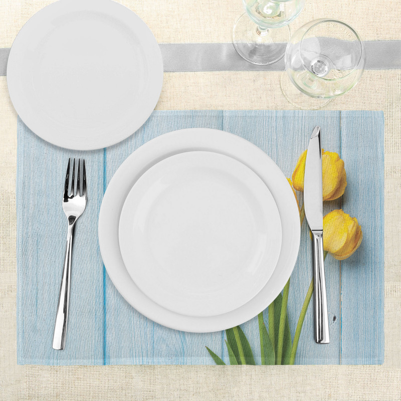 Yellow Flowers Rustic Place Mats