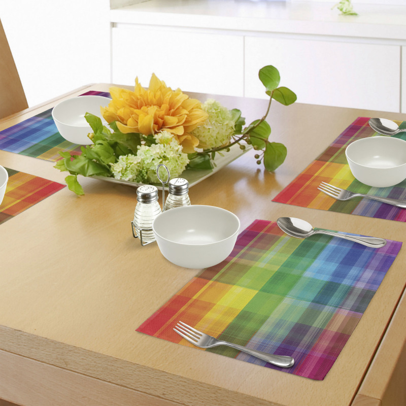 Retro Plaid Place Mats