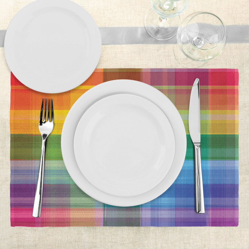 Retro Plaid Place Mats