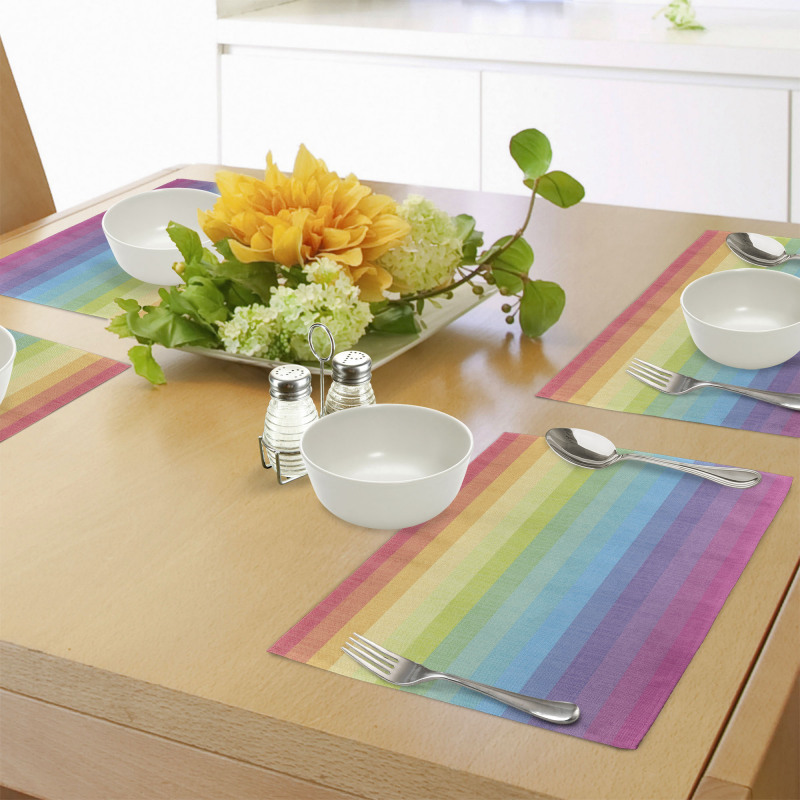 Retro Stripes Place Mats