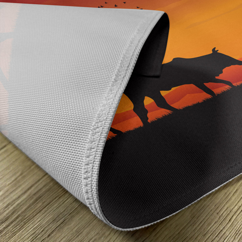 Silhouette Farm Cow Herd Place Mats