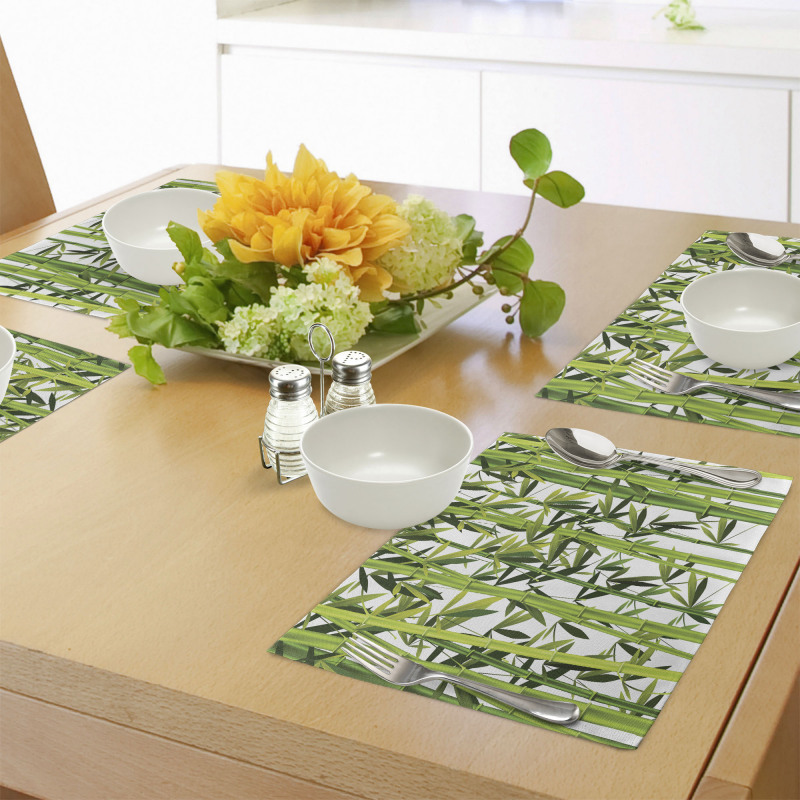 Fresh Green Plants Place Mats