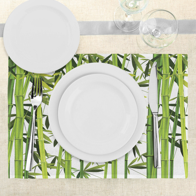 Fresh Green Plants Place Mats