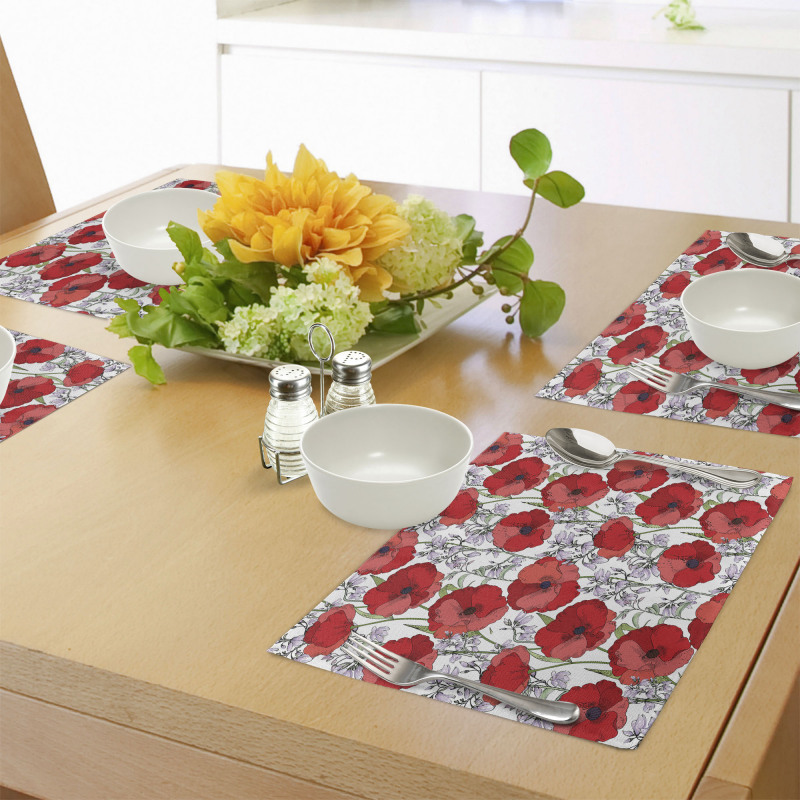 Rural Garden in Blossom Place Mats