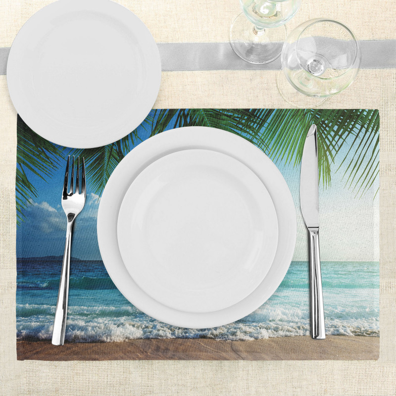 Palms Tropical Island Place Mats