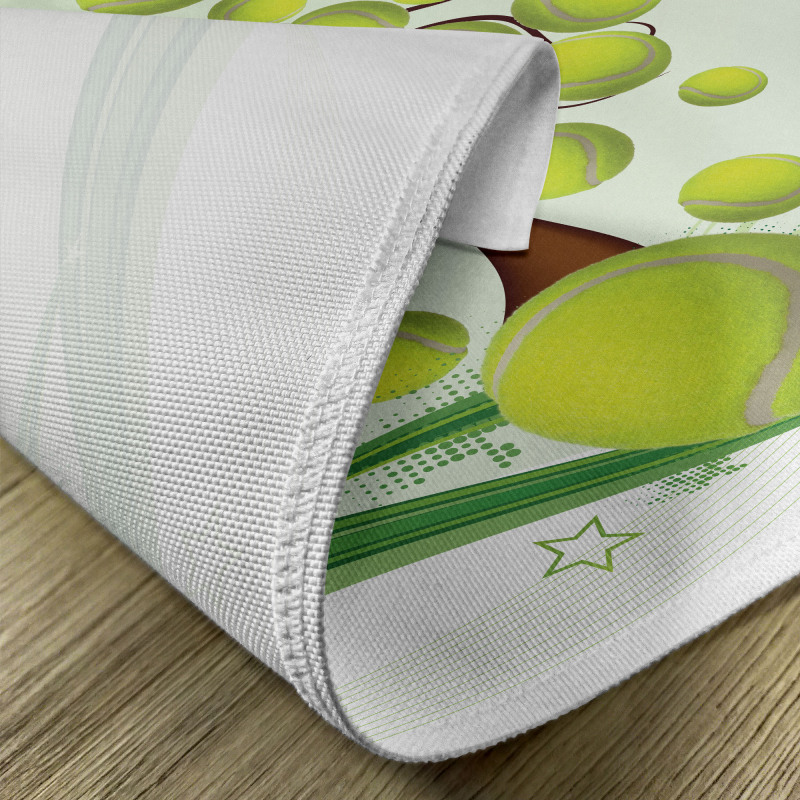 Tennis Balls Pattern Place Mats