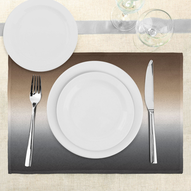 Brown and Grey Pattern Place Mats