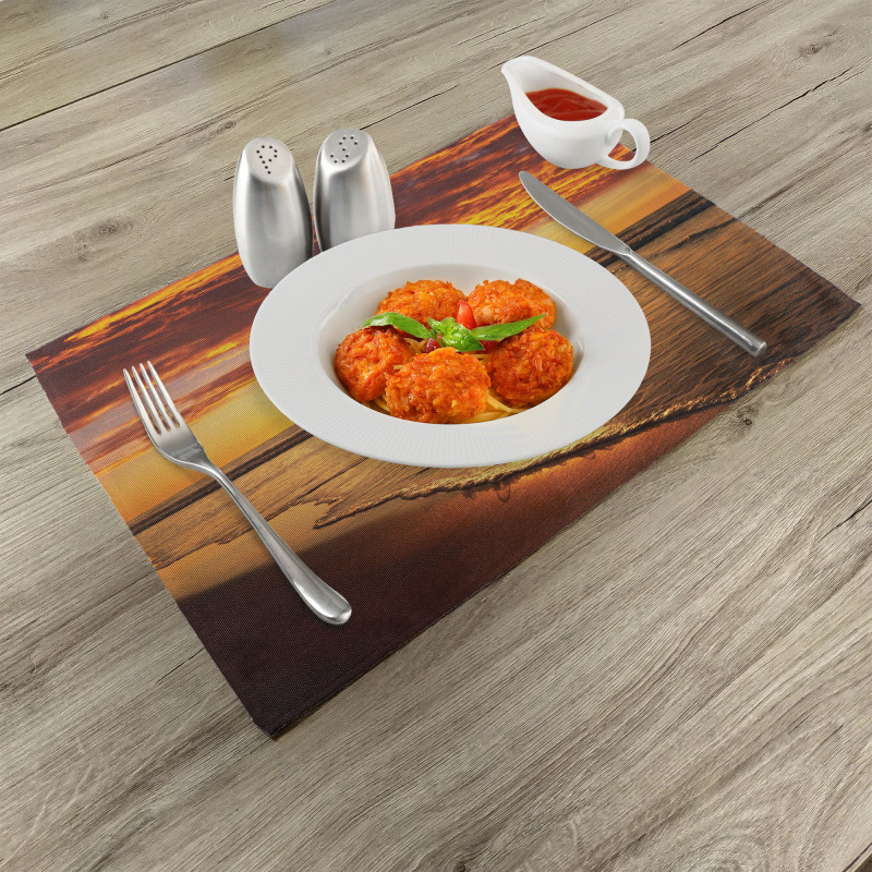 Beach Sunset Coast Place Mats