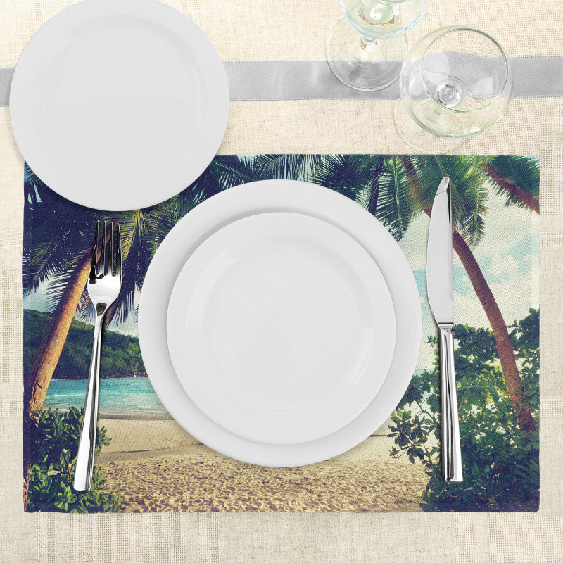 Summer Vintage Tropical Place Mats