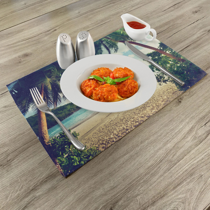 Summer Vintage Tropical Place Mats