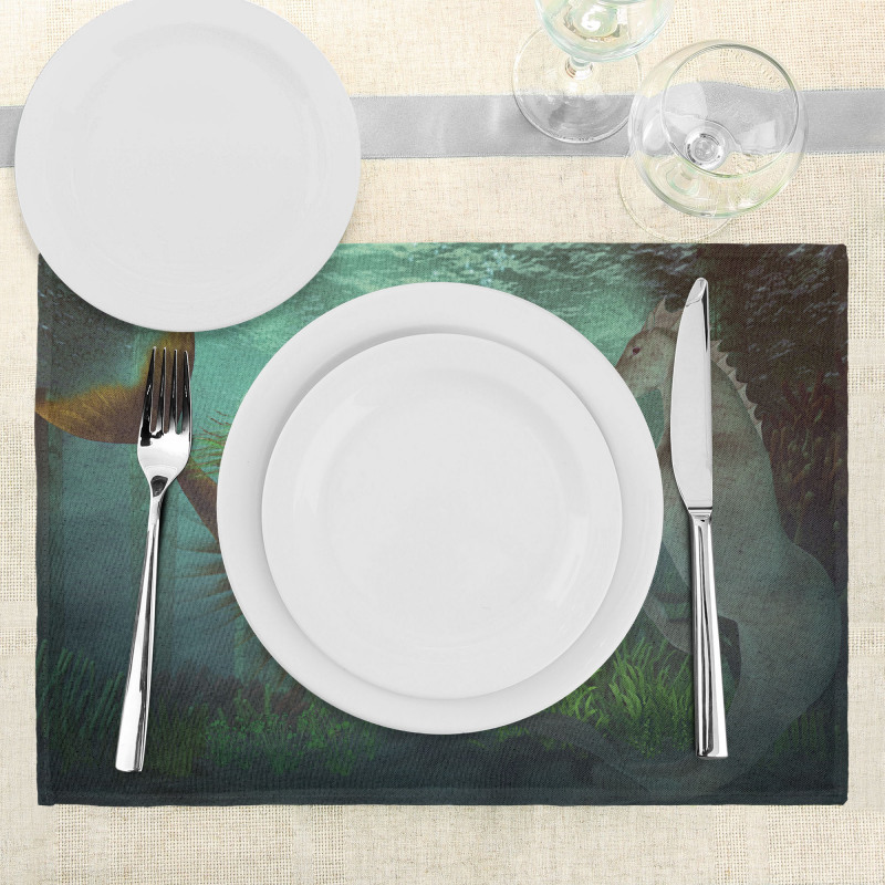 Mermaid with Seahorse Place Mats