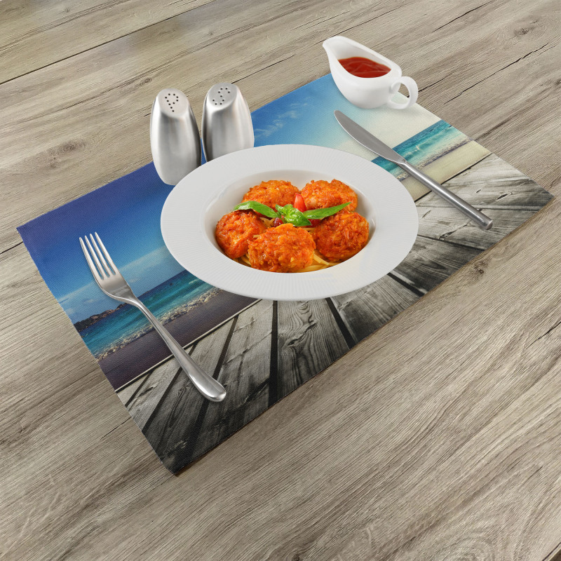 Weathered Beach Waves Place Mats