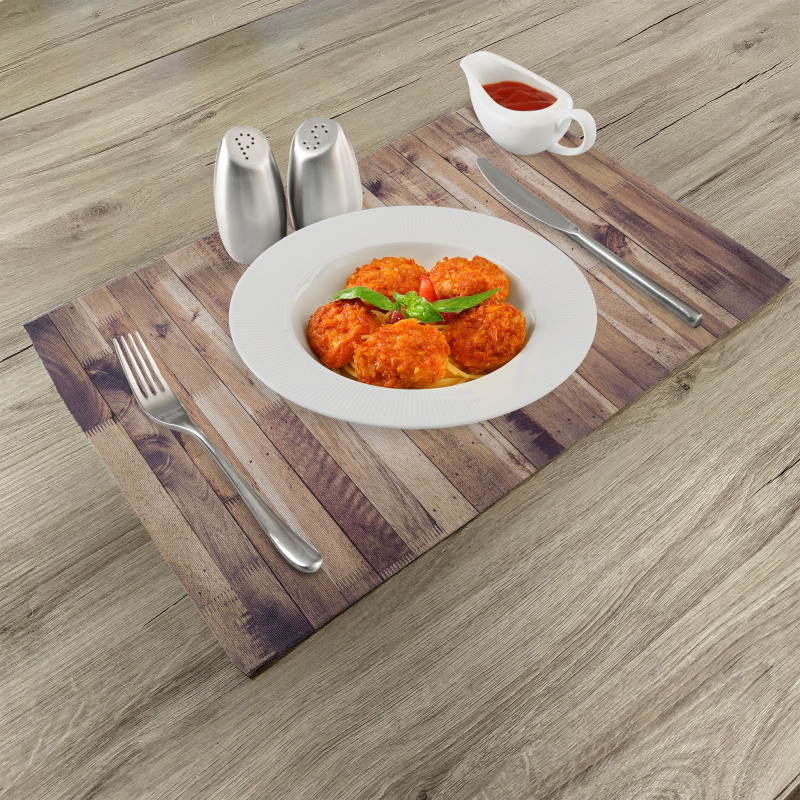 Aged Planks Pattern Place Mats