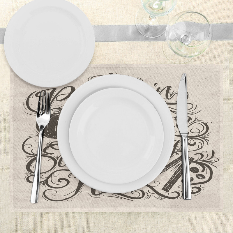 Thanksgiving Wording Place Mats