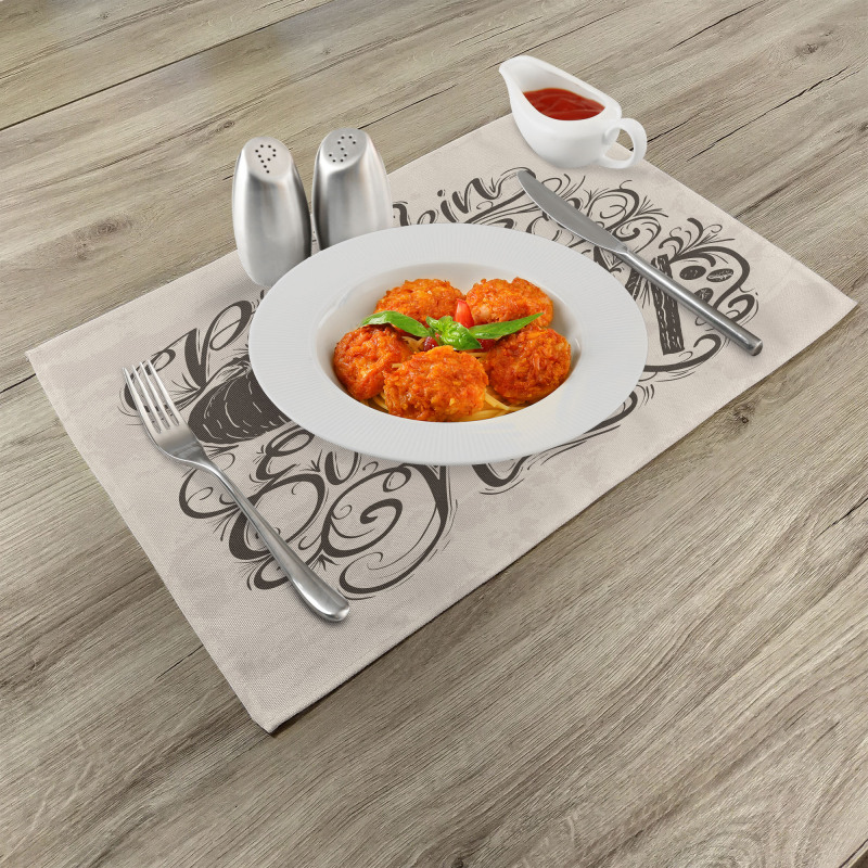 Thanksgiving Wording Place Mats