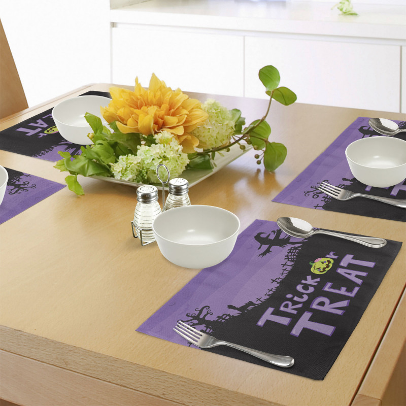 Halloween Trick or Treat Place Mats