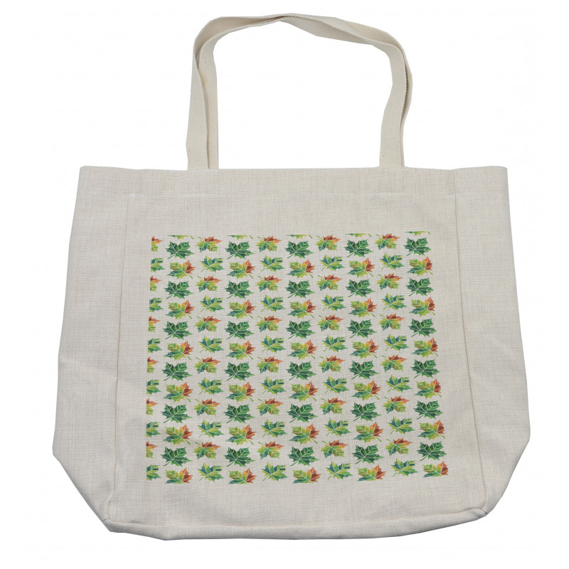 Natural Maple Leafs Art Shopping Bag